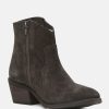 Boots * | Rag & Co Brisa Ankle Boots Dark Brown