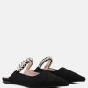 Mules * | Rag & Co Geode Mary Jane Cutout Embellished Mules In Black