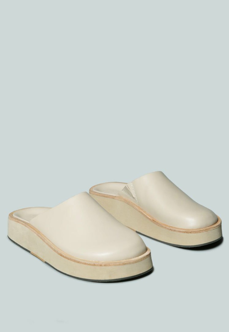 Sandals * | Rag & Co X Mules Givens Flatform Slip-On Nude