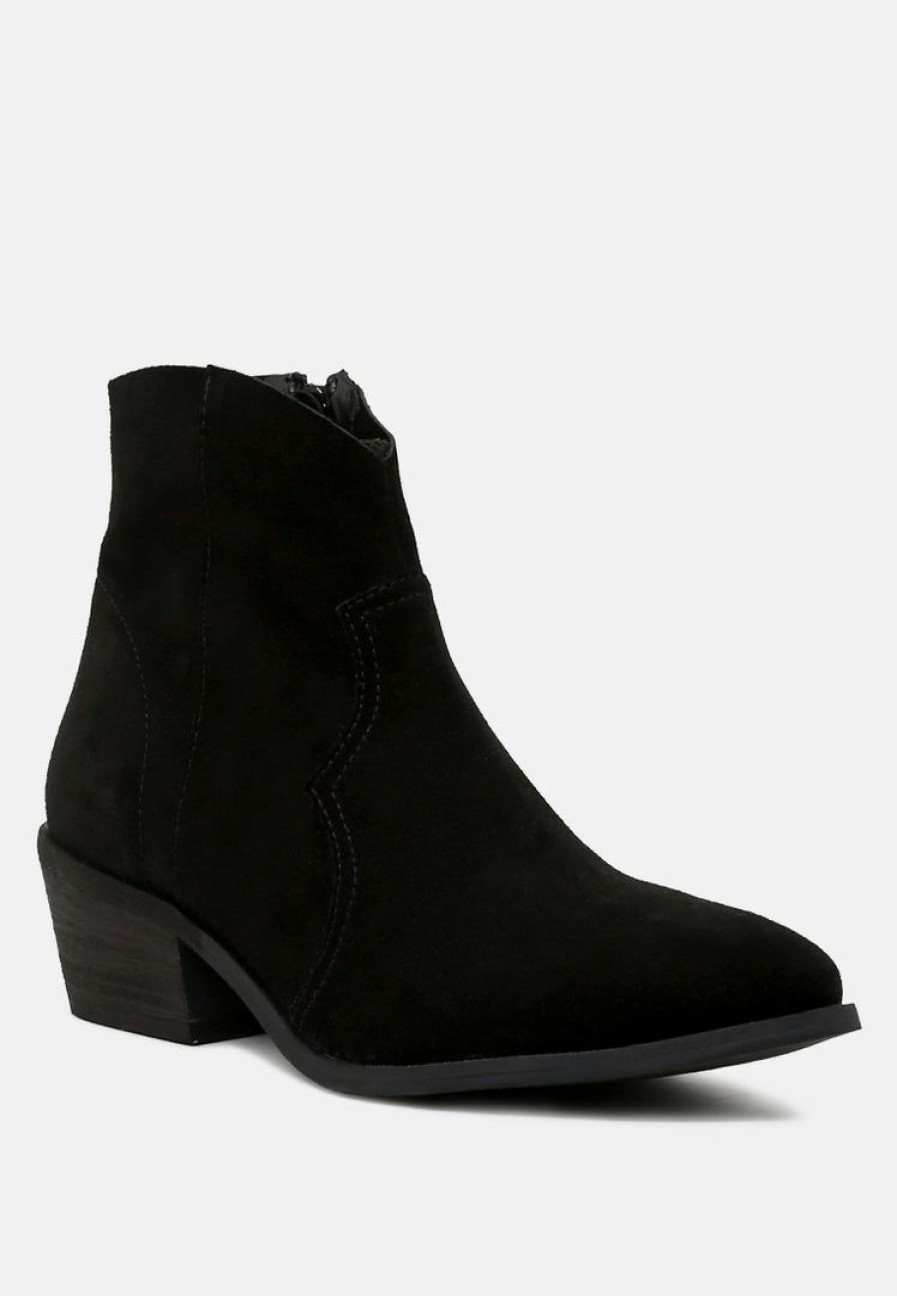 Boots * | Rag & Co Brisa Ankle Boots Black