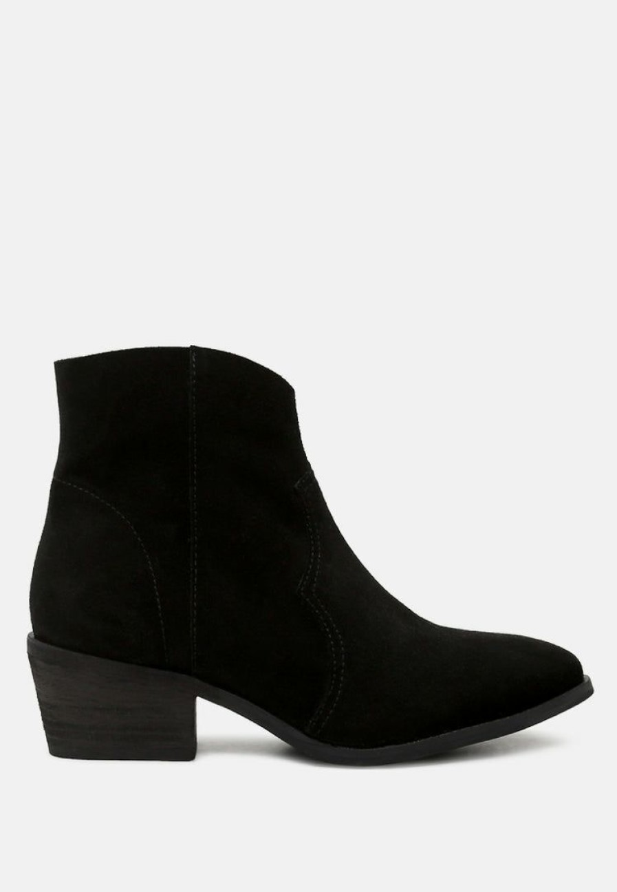 Boots * | Rag & Co Brisa Ankle Boots Black