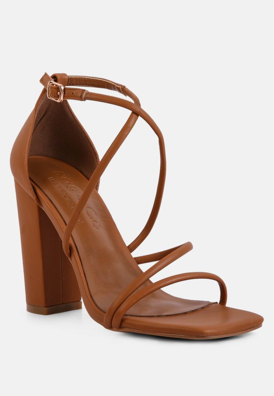 Sandals * | Rag & Co Opulence High Heeled Dress Sandal Tan