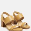 Ss'22 * | Rag & Co Gertude Slingback Block Heel Leather Sandal In Ss'22 Tan